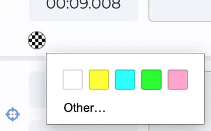 Color picker for each caption block